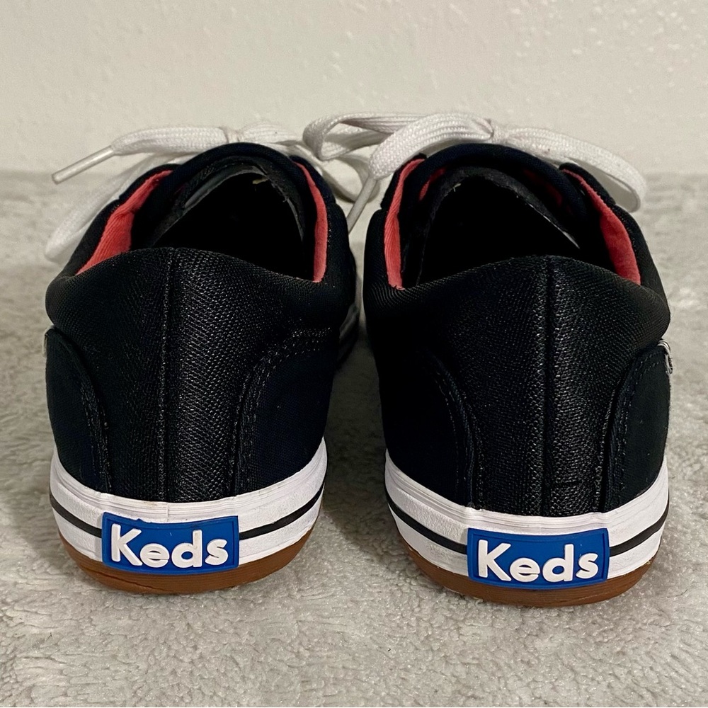 Keds Vollie LTT Black Canvas Lace Up Sneakers Women’s Size 8 - Picture 5 of 12